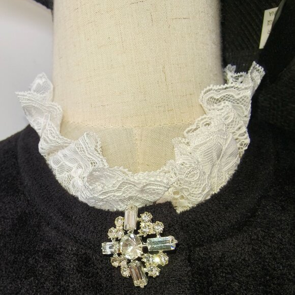 self-portrait Black Chenille Knit Mini Dress size S - Picture 7 of 13